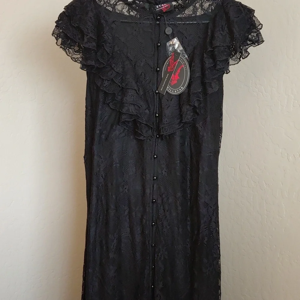 KILLSTAR VAMPIRES BALL 3XL CUSTOM BLACK LACE FULLY LINED TO KNEE - Picture 3 of 13